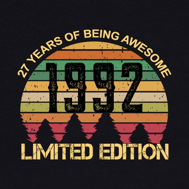 27 Years Of Being Awesome Limited Edition 27th Birthday Gift by UniqueBoutique